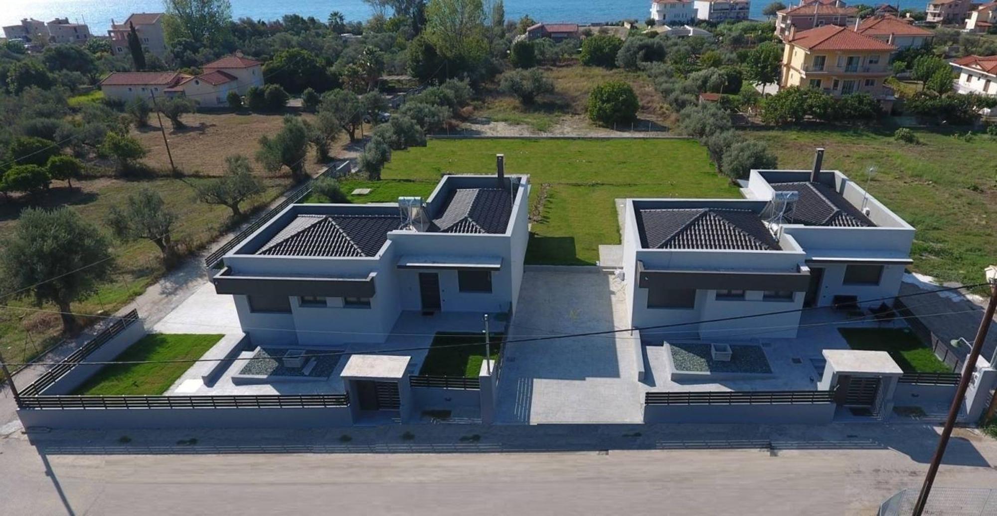 Nostos Luxury Villas With Private Pool In Nafpaktos Luaran gambar